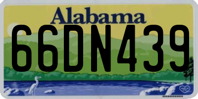 AL license plate 66DN439