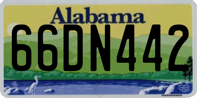 AL license plate 66DN442