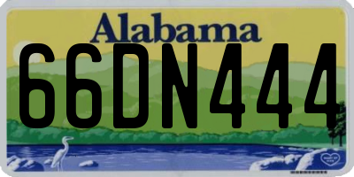 AL license plate 66DN444