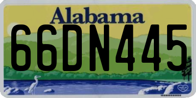 AL license plate 66DN445