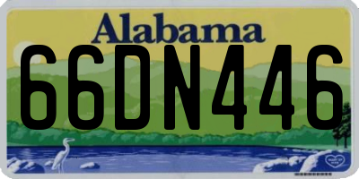 AL license plate 66DN446