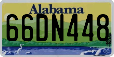 AL license plate 66DN448