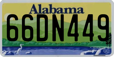 AL license plate 66DN449
