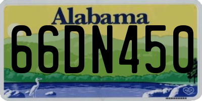 AL license plate 66DN450