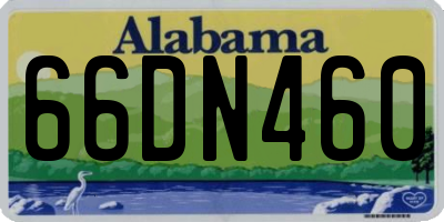 AL license plate 66DN460