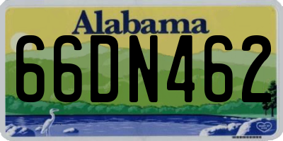 AL license plate 66DN462