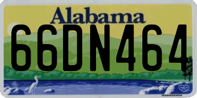 AL license plate 66DN464