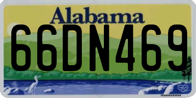 AL license plate 66DN469