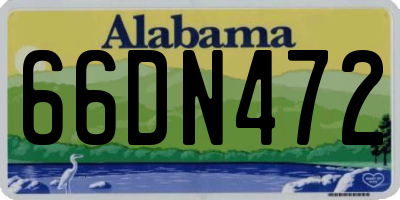 AL license plate 66DN472