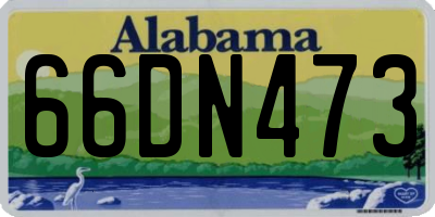 AL license plate 66DN473