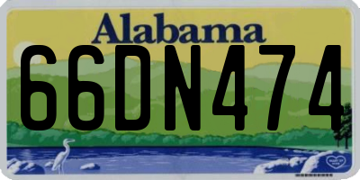AL license plate 66DN474