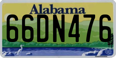 AL license plate 66DN476