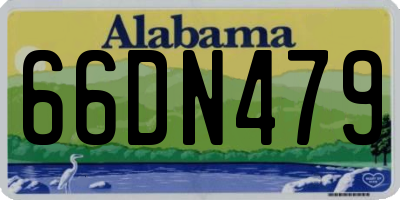 AL license plate 66DN479