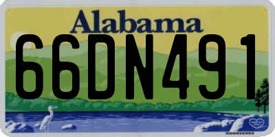 AL license plate 66DN491
