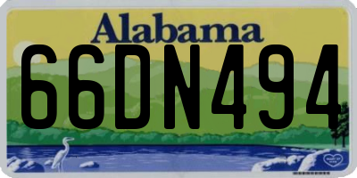 AL license plate 66DN494