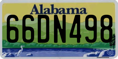AL license plate 66DN498