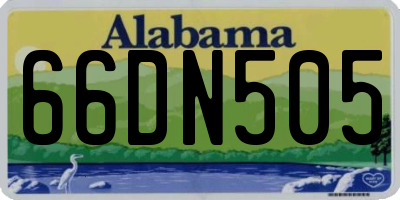 AL license plate 66DN505