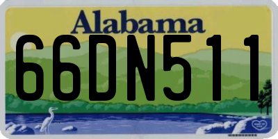 AL license plate 66DN511