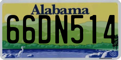 AL license plate 66DN514