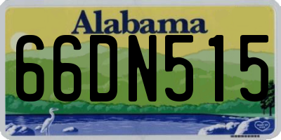 AL license plate 66DN515