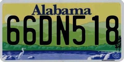 AL license plate 66DN518