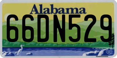 AL license plate 66DN529