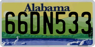 AL license plate 66DN533