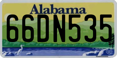 AL license plate 66DN535
