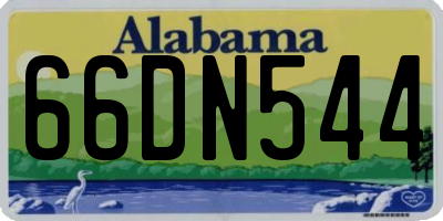 AL license plate 66DN544