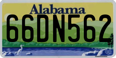 AL license plate 66DN562