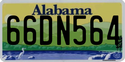 AL license plate 66DN564