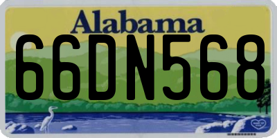 AL license plate 66DN568
