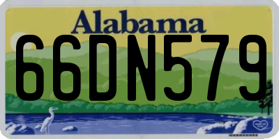 AL license plate 66DN579