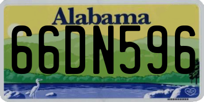 AL license plate 66DN596