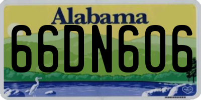 AL license plate 66DN606
