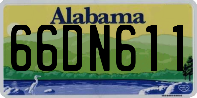 AL license plate 66DN611