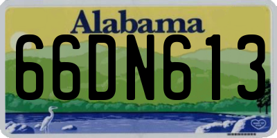AL license plate 66DN613