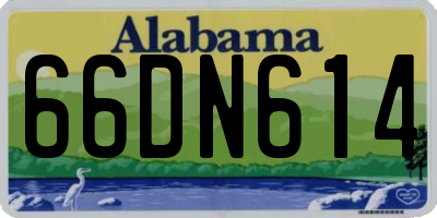 AL license plate 66DN614