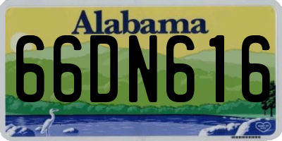 AL license plate 66DN616