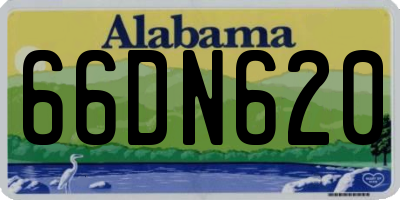 AL license plate 66DN620