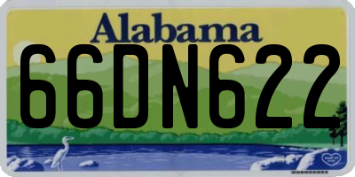 AL license plate 66DN622