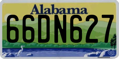 AL license plate 66DN627
