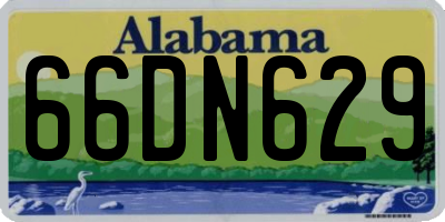 AL license plate 66DN629