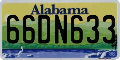 AL license plate 66DN633