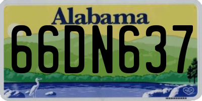 AL license plate 66DN637