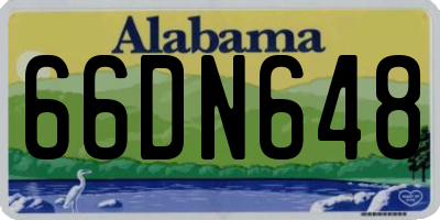 AL license plate 66DN648