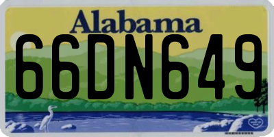 AL license plate 66DN649