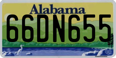 AL license plate 66DN655