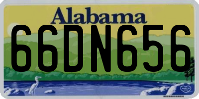 AL license plate 66DN656