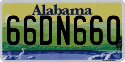 AL license plate 66DN660